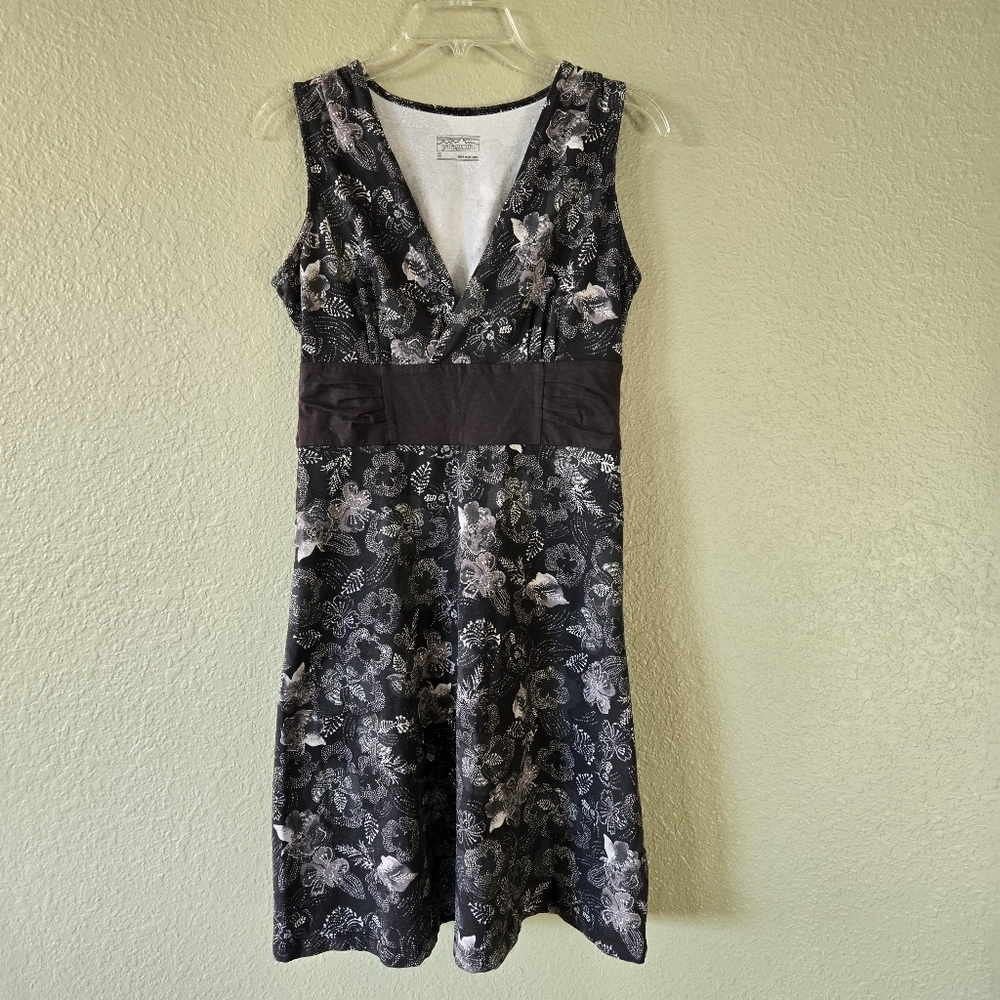 Patagonia Organic Cotton Margot Dress Dropdot Ink Black Small